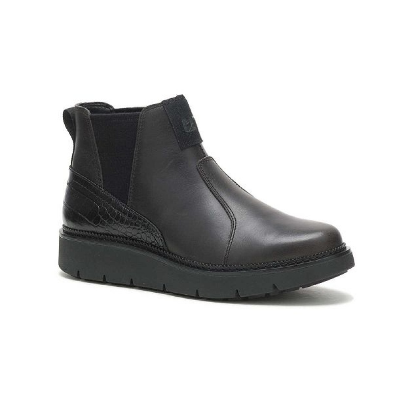 Women's Caterpillar Chariot Chelsea Boots Black | 358601-YQA