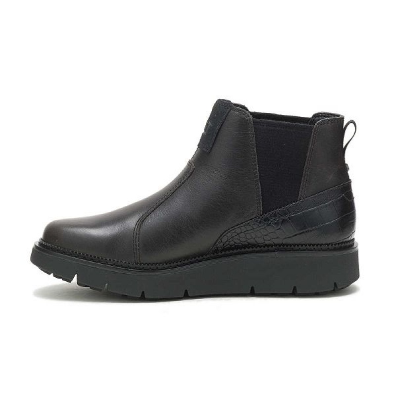 Women's Caterpillar Chariot Chelsea Boots Black | 358601-YQA