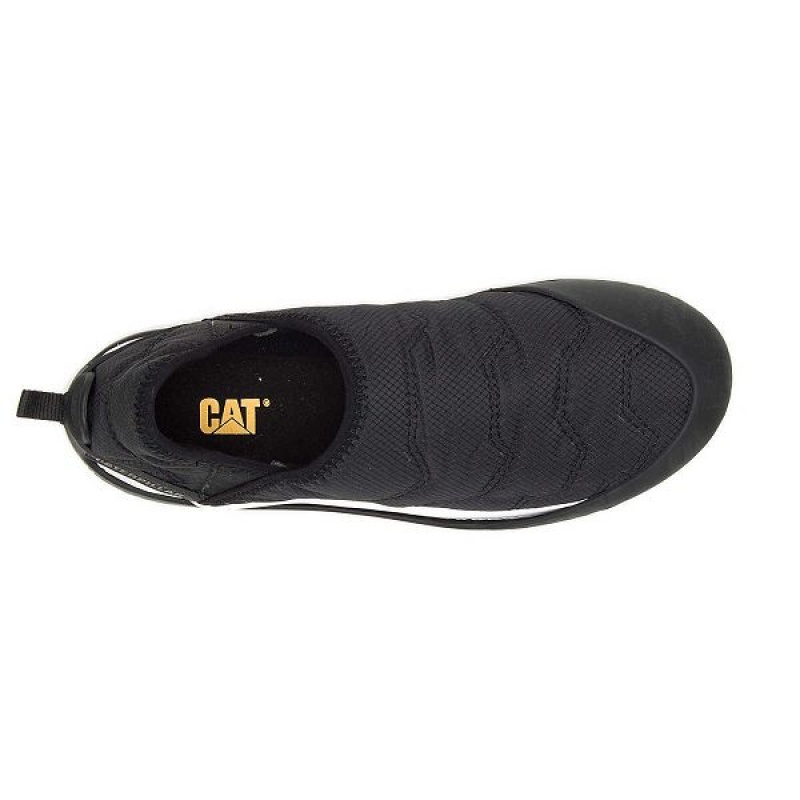 Women's Caterpillar Crossover Slip On Black | 481059-KSC