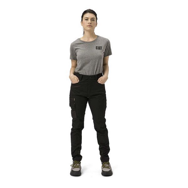 Women's Caterpillar Elite Operator Trouser Pants Black | 064128-OJT