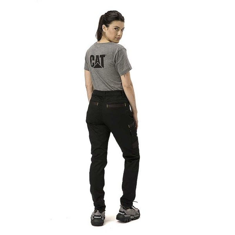 Women's Caterpillar Elite Operator Trouser Pants Black | 064128-OJT