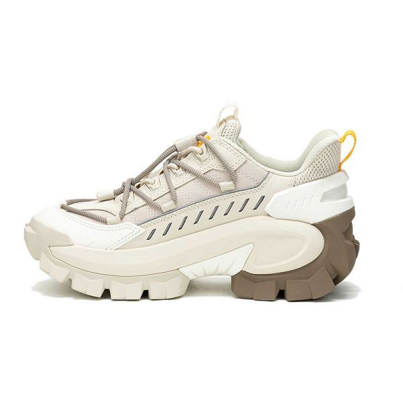 Women's Caterpillar Intruder Max Sneakers Beige | 928354-OSX