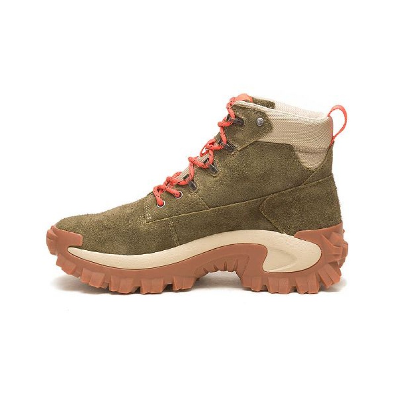 Women's Caterpillar Intruder Ply Boots Dark / Olive | 610937-TUI