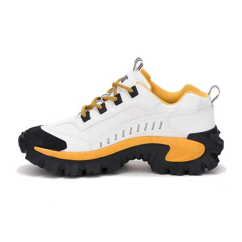 Women's Caterpillar Intruder Sneakers White / Yellow | 859462-VFU