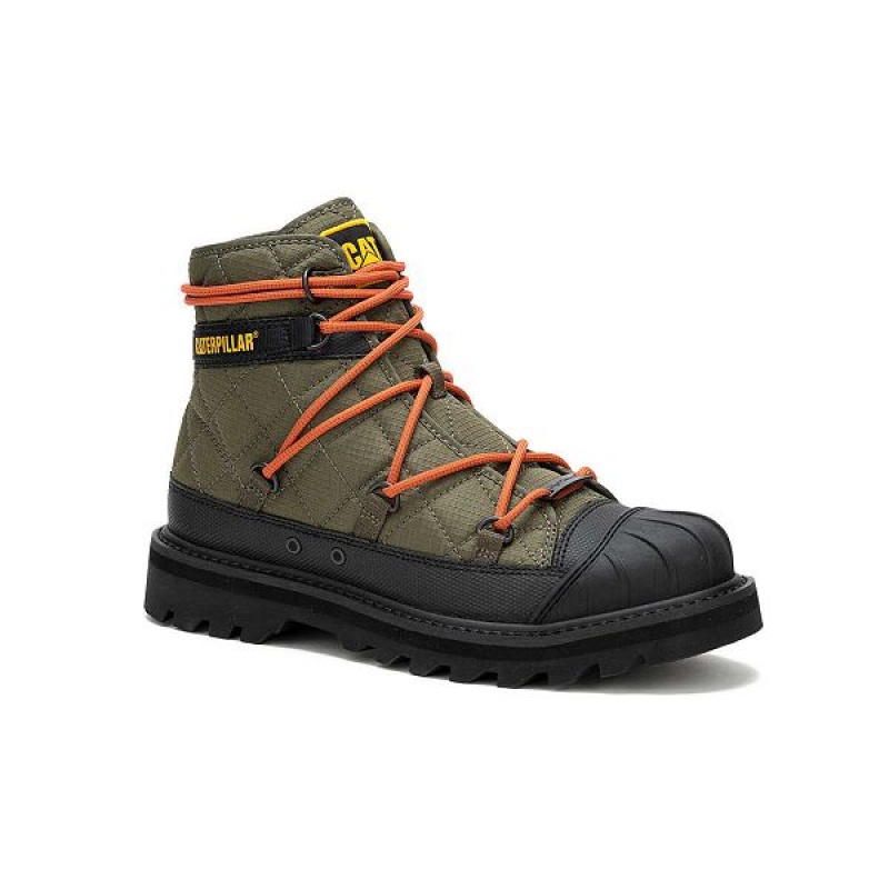 Women's Caterpillar Omaha Alt Lace Boots Olive | 960217-NIC