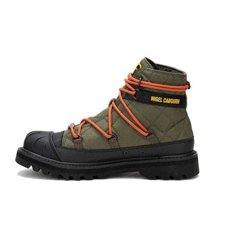 Women's Caterpillar Omaha Alt Lace Boots Olive | 960217-NIC