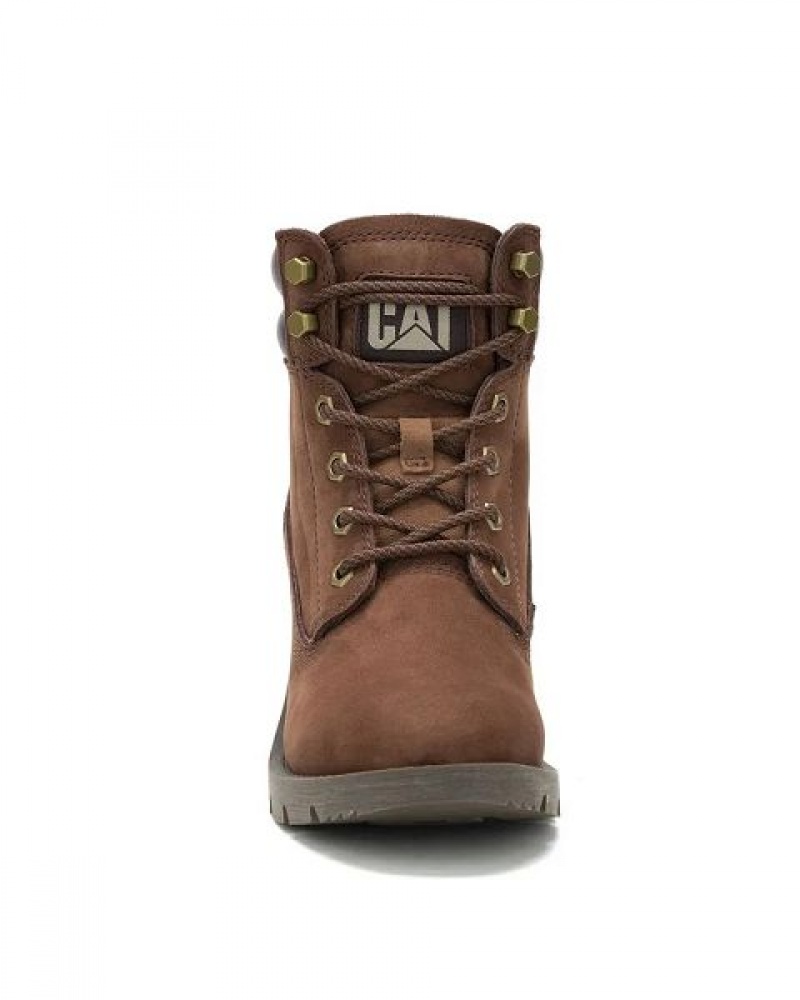 Women's Caterpillar Rewrite Boots Brown | 956128-LCY