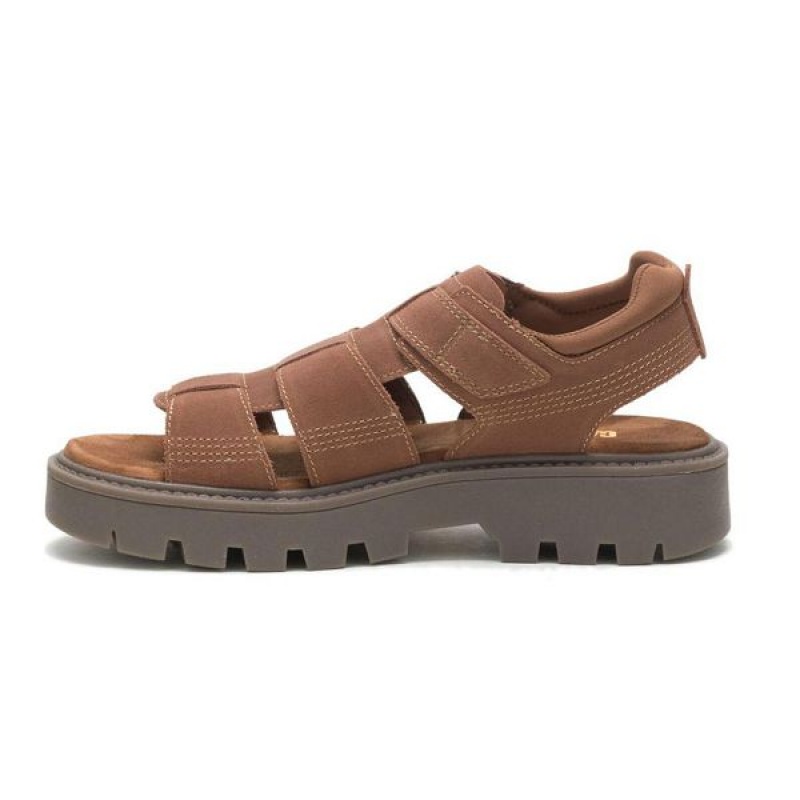 Women's Caterpillar Rigor Sandals Brown | 609548-KHD