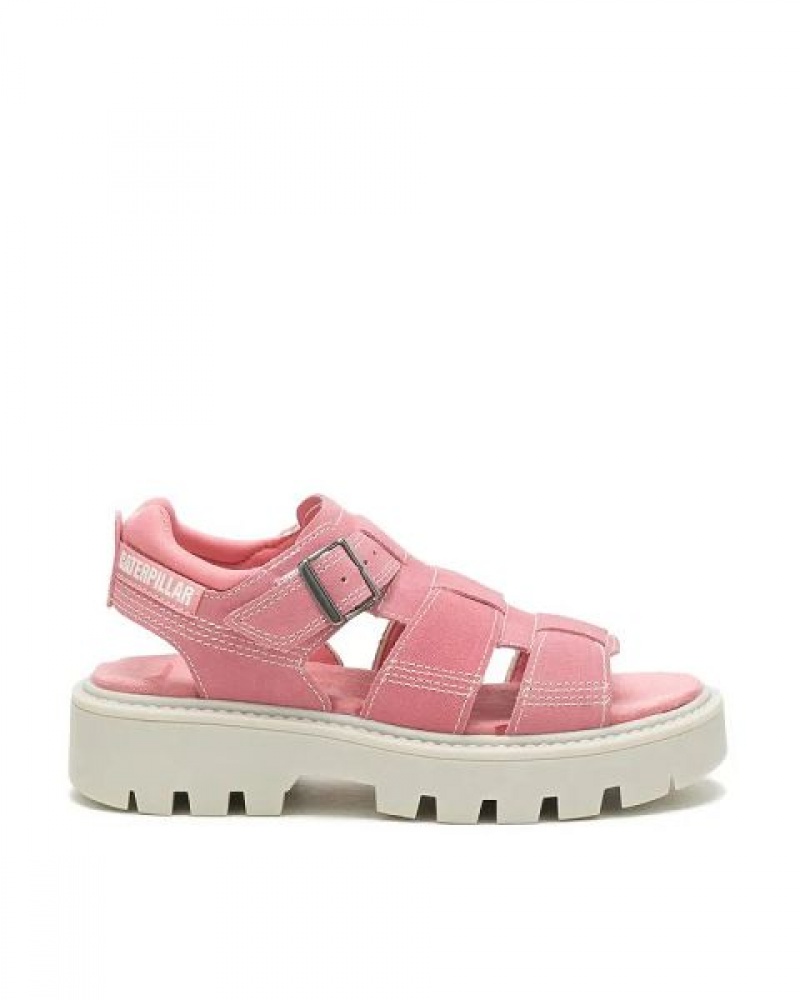 Women's Caterpillar Rigor Sandals Pink | 807361-DSP