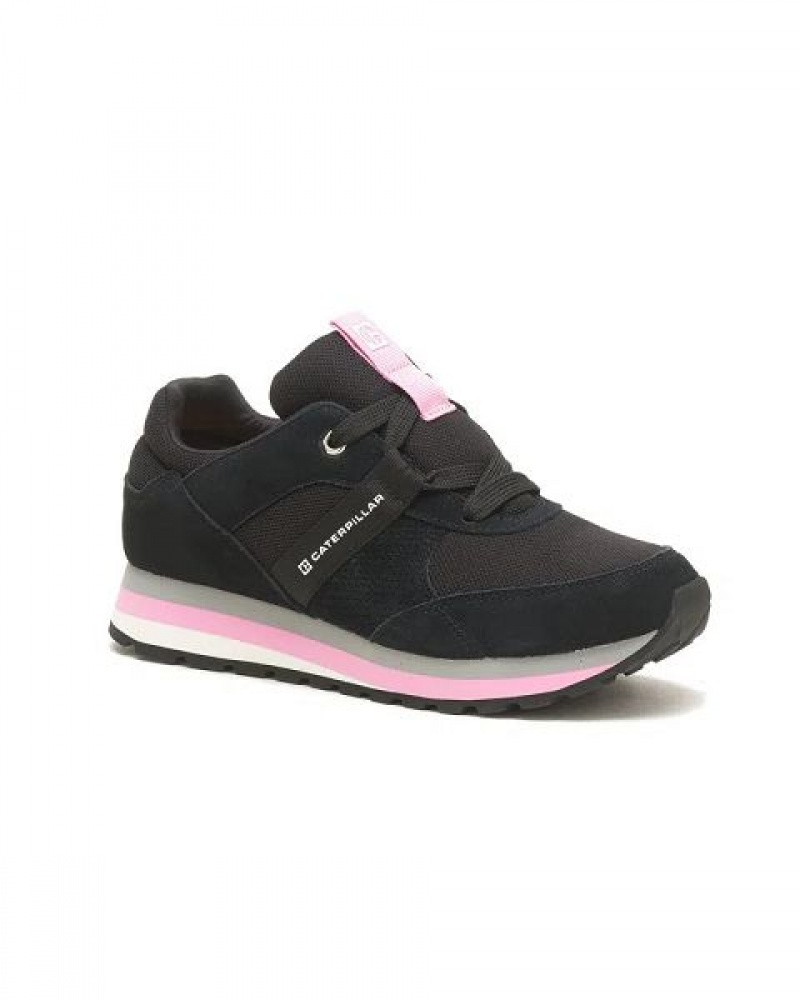 Women\'s Caterpillar Ventura Elevated Sneakers black / pink | 526938-INA