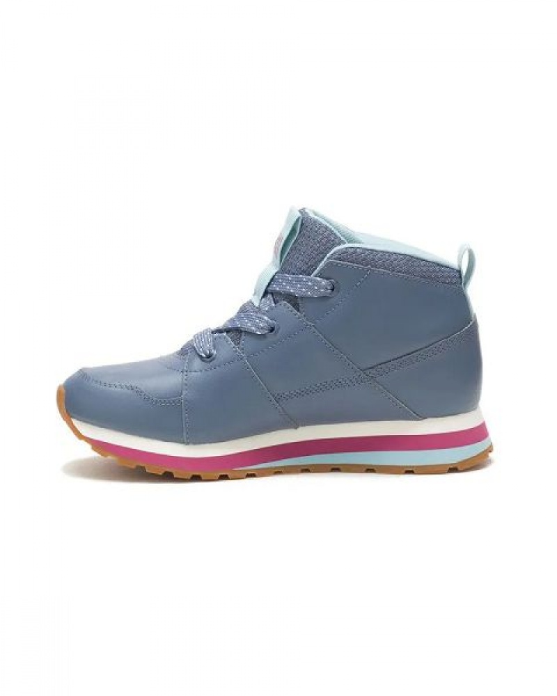 Women's Caterpillar Ventura Mid Elevated Sneakers Blue | 684170-SZM