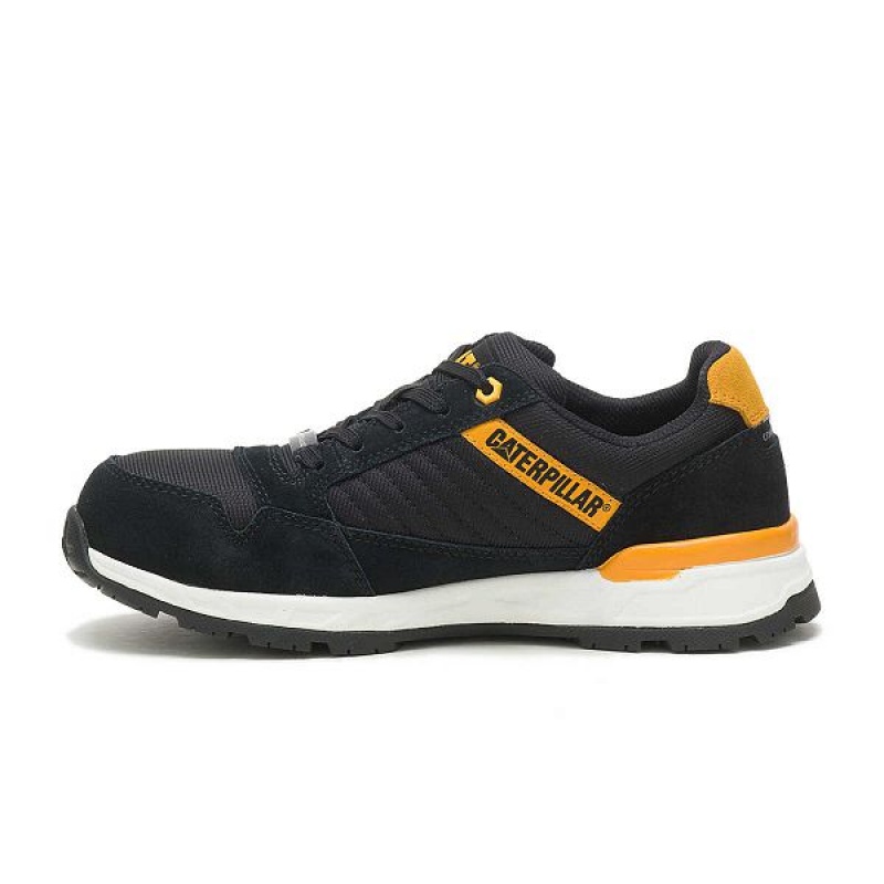 Women's Caterpillar Venward Composite Toe Work Shoes Black / Yellow | 081462-AMI